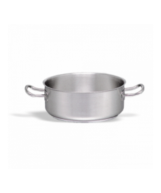 Cratiță inox joasă, capacitate 2 lt